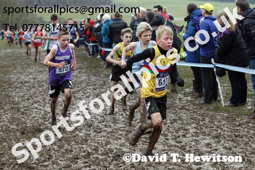 Boys under-13s 2018 British Inter Counties Cross Country Champs., Prestwold Hall, Loughborough. Photo: David T. Hewitson/Sports for All Pics